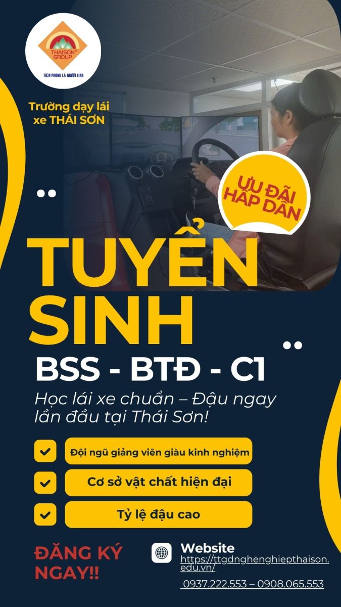 học lái xe Thái Sơn cho người trẻ
