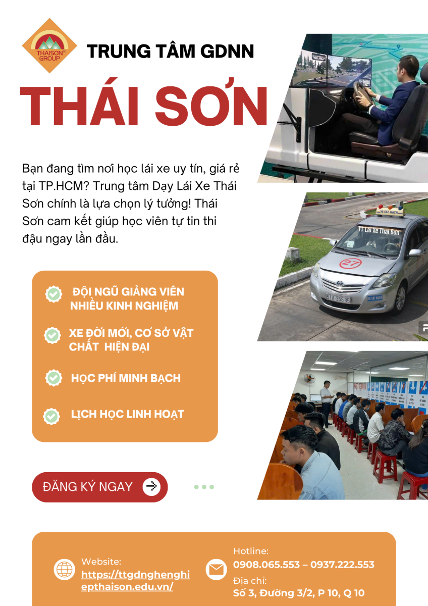 trung tâm dạy lái xe uy tín tại Quận 3